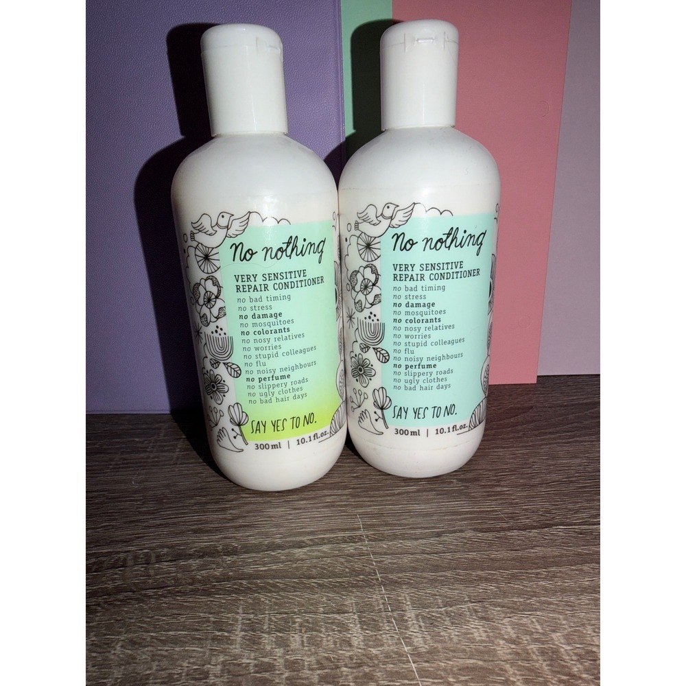 No Nothing Very Sensitive Repair Conditioner 10.1oz Fragrance Free Set of 2